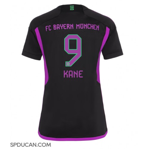 Zenski Nogometni Dres Bayern Munich Harry Kane #9 Gostujuci 2023-24 Kratak Rukav